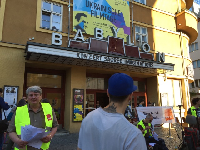 kino babylon Berlin Streik verdi